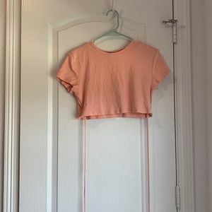 Super cropped shirt. Strings can be tied multiple ways!